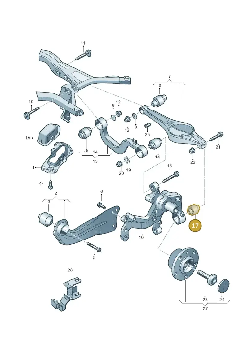 1K0505553A — Volkswagen Beetle (2016-2019) diagram 649505050, position 17
