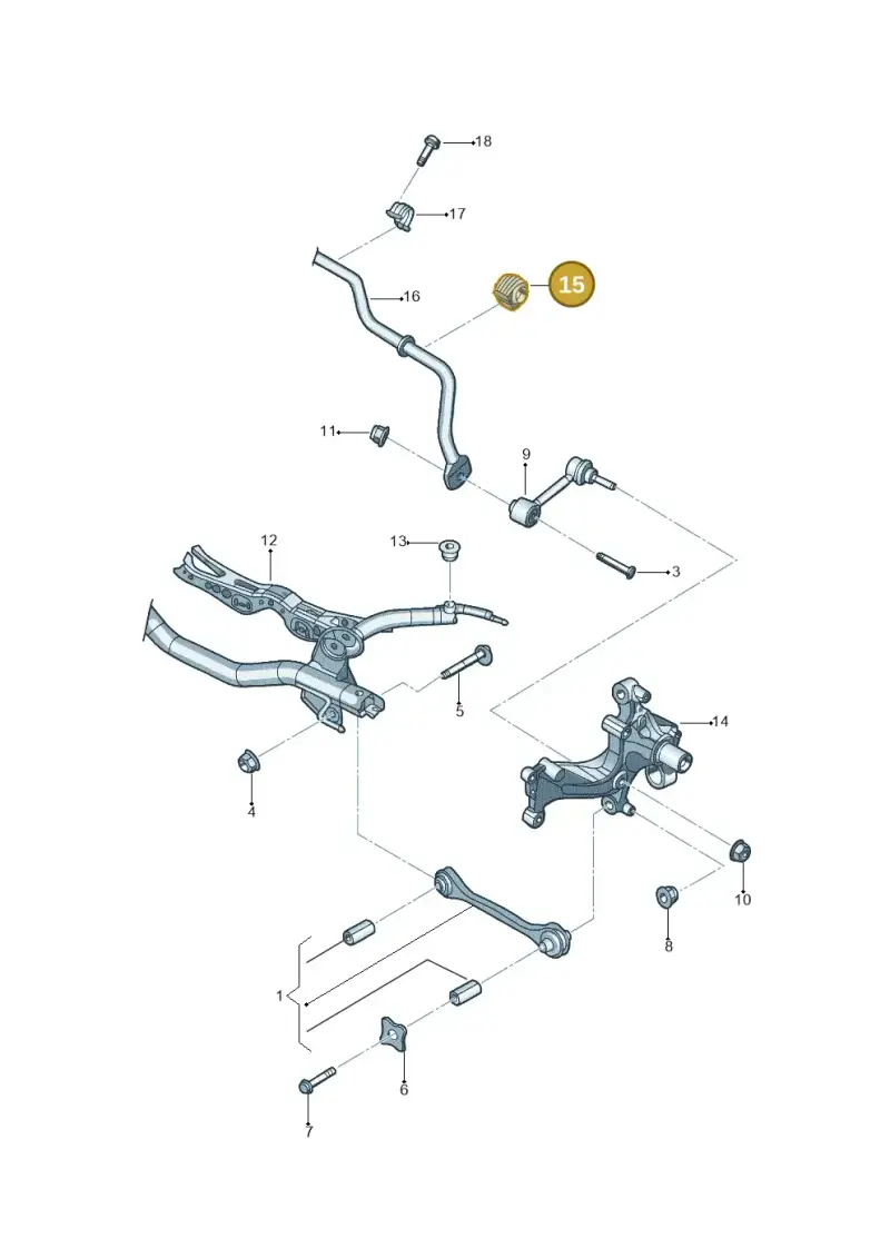 1K0511327AP — Volkswagen Beetle (2016-2019) diagram 692501200, position 15