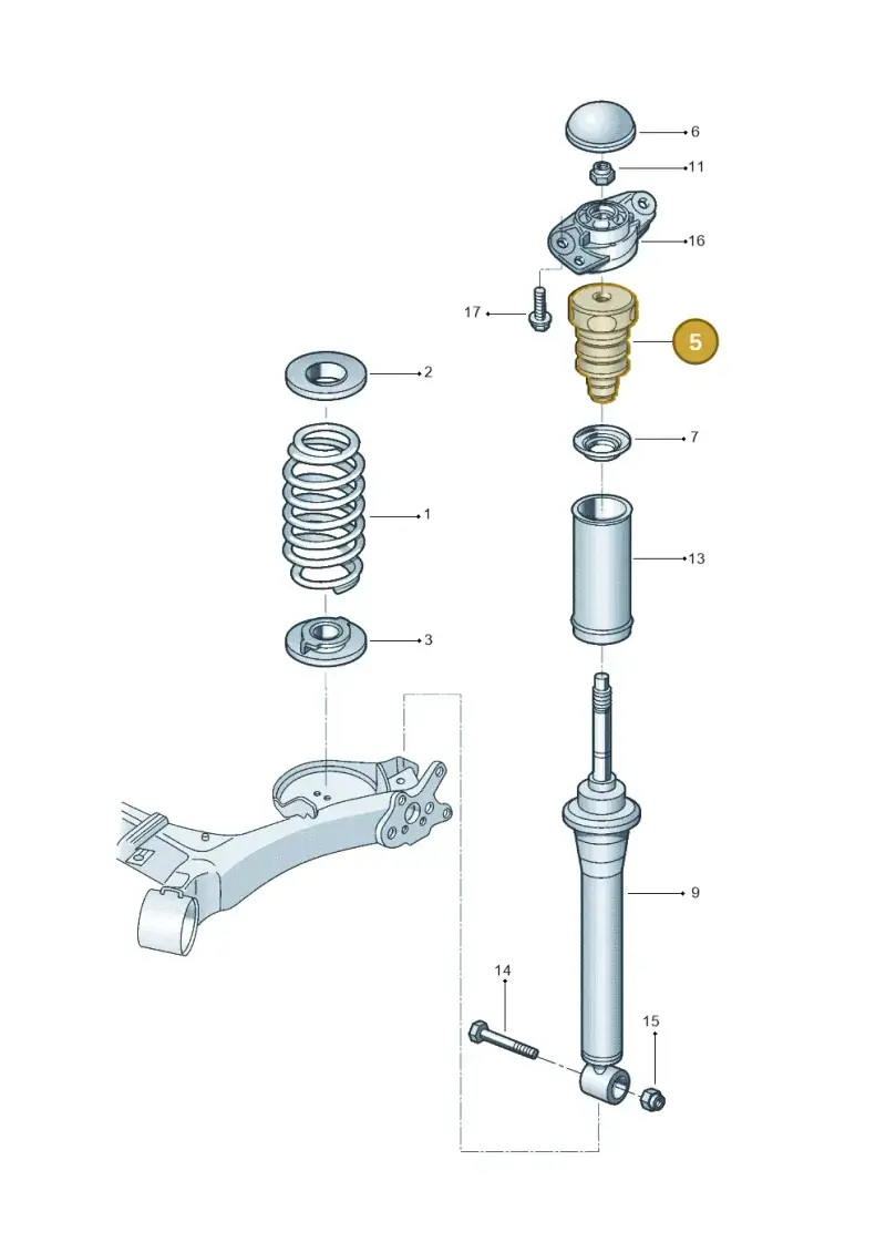 1K0511353F — Volkswagen Saveiro (2016-2017) diagram 567511100, position 5