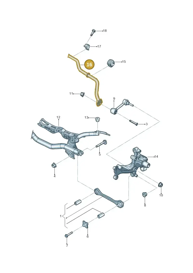 1K0511409BL — Volkswagen Beetle (2016-2019) diagram 692501200, position 16