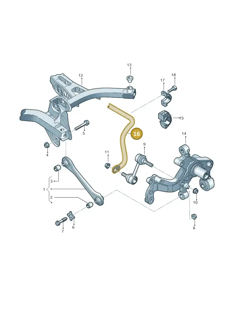 1K0511409BN — Volkswagen GOLF (2003-2005) diagram 409501200, position 16