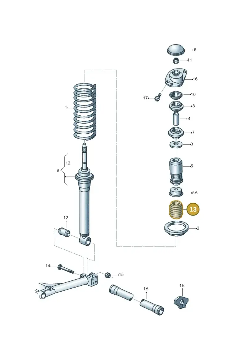 1K0513425 — Volkswagen Saveiro (2011-2013) diagram 543511100, position 13