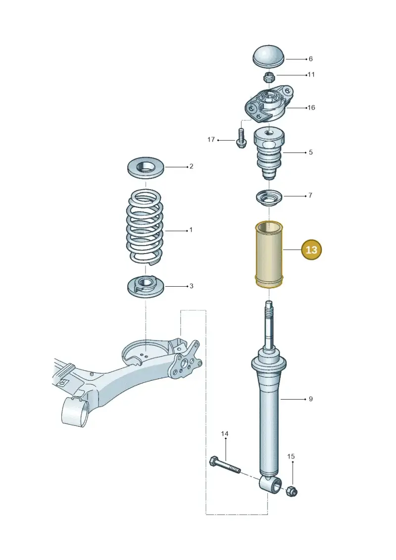 1K0513425 — Volkswagen Saveiro (2016-2017) diagram 567511100, position 13