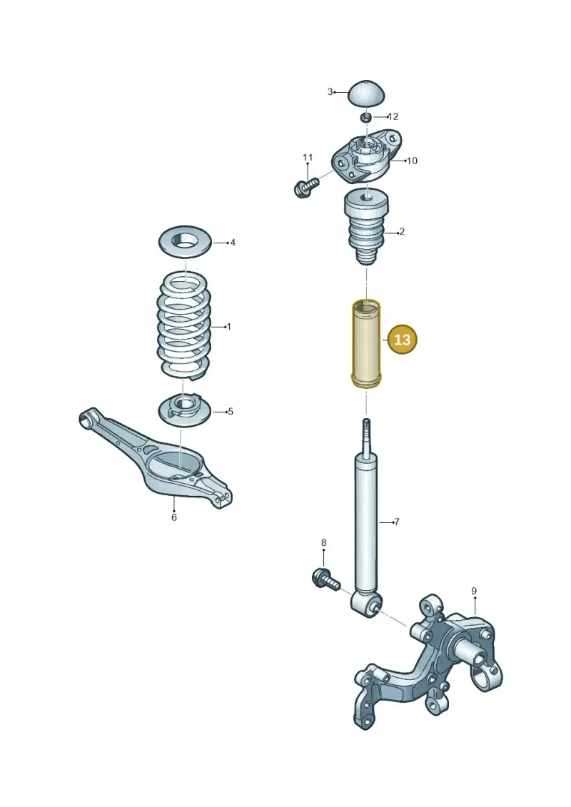 1K0513425A — Volkswagen Beetle (2016-2019) diagram 854511001, position 13