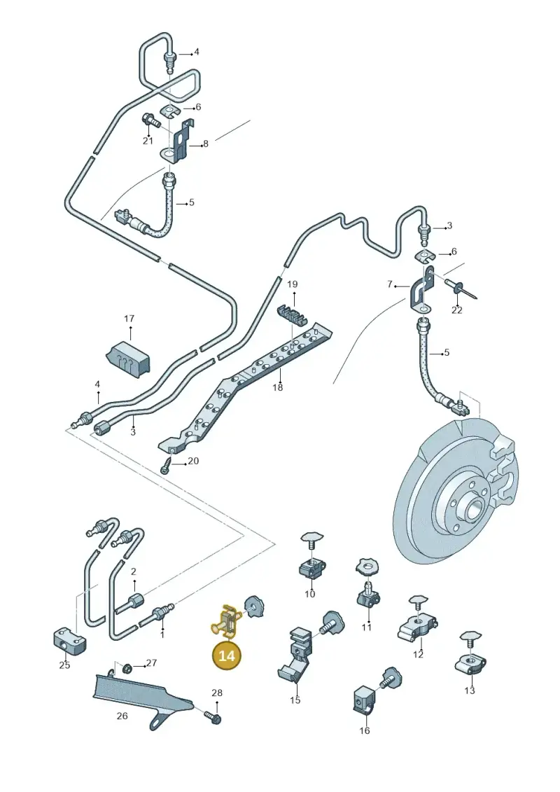 1K0611797A — Audi RS4 Cabrio qu.    08> (2007-) diagram 249611300, position 14