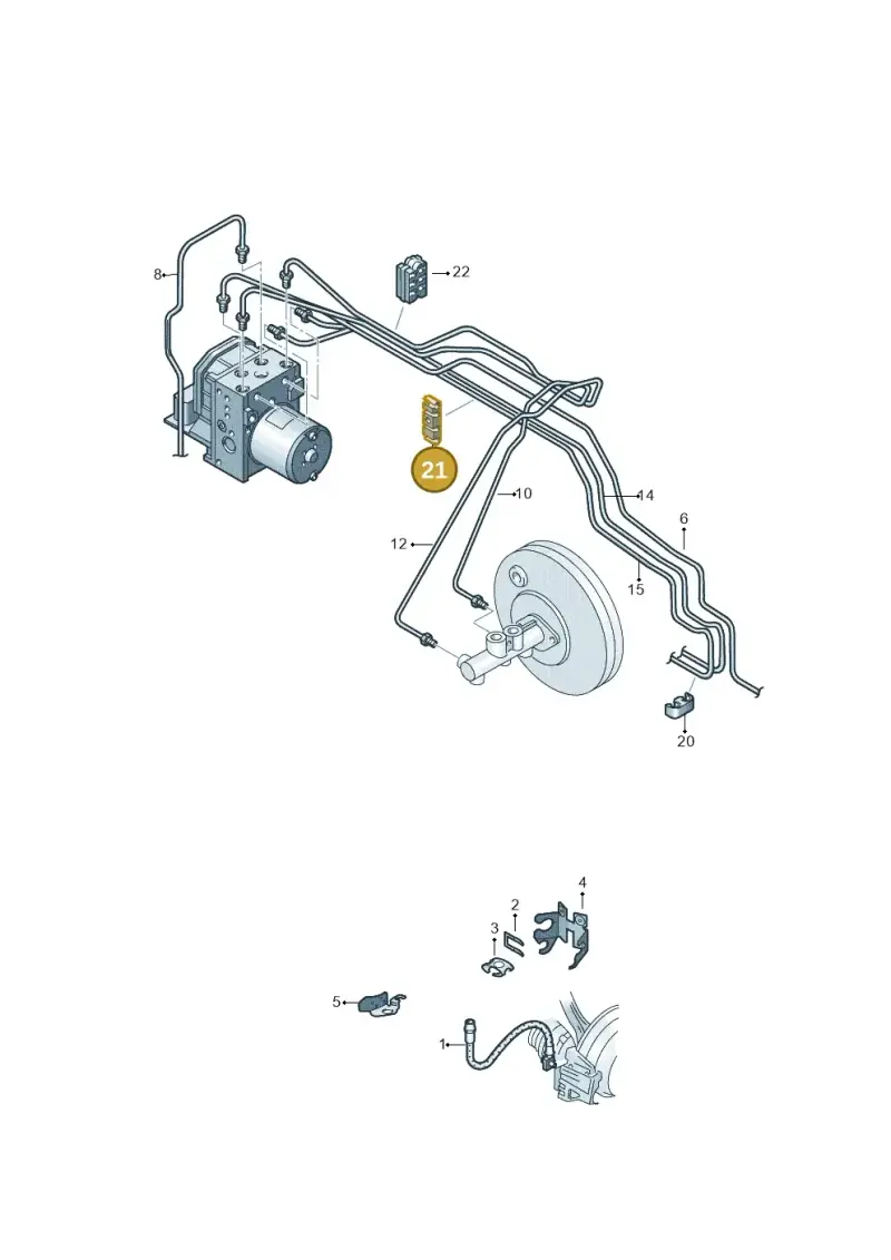 1K0611797A — Skoda Rapid (2012-2022) diagram 740611021, position 21