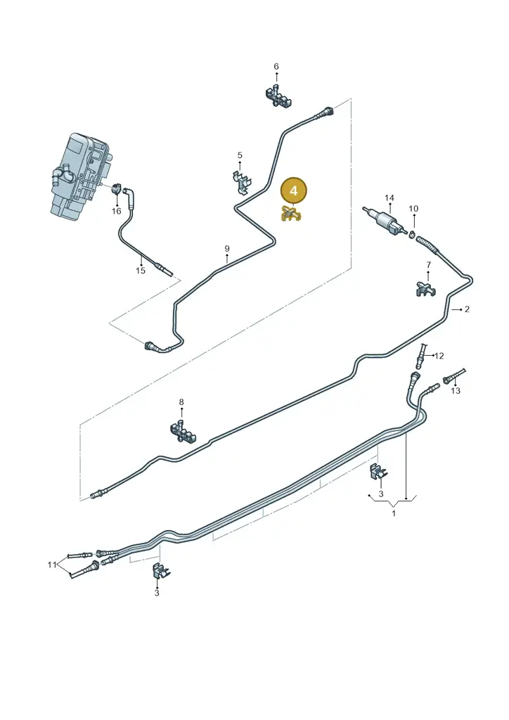 1K0611797 — Volkswagen Amarok twin cab (2022-) diagram 894201250, position 4