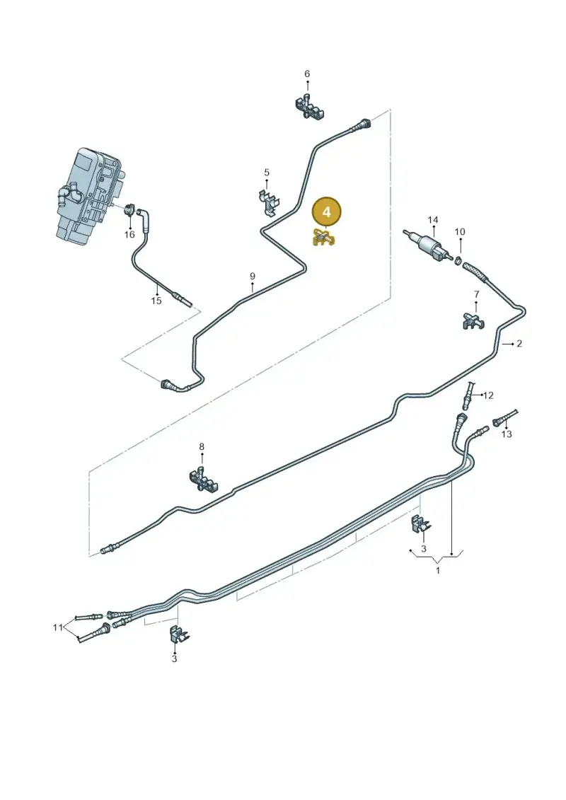 1K0611797 — Volkswagen Amarok twin cab (2022-) diagram 894201250, position 4