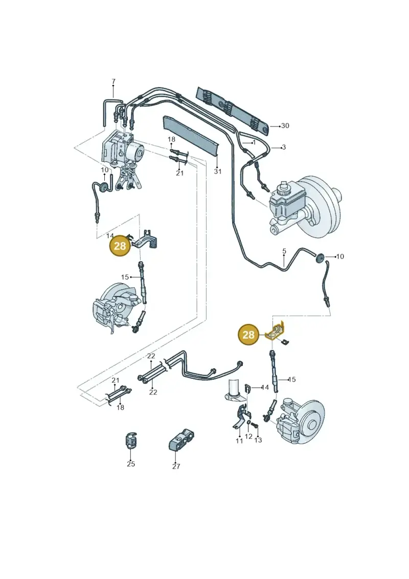 1K0611845B — Volkswagen Beetle (2016-2019) diagram 789611021, position 28