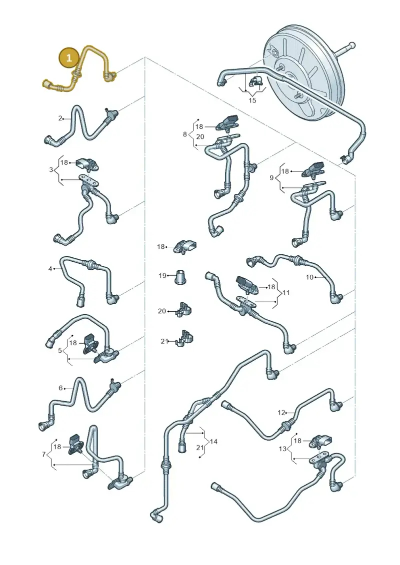 1K0612041DJ — Volkswagen Golf Plus (2011-2014) diagram 730611730, position 1