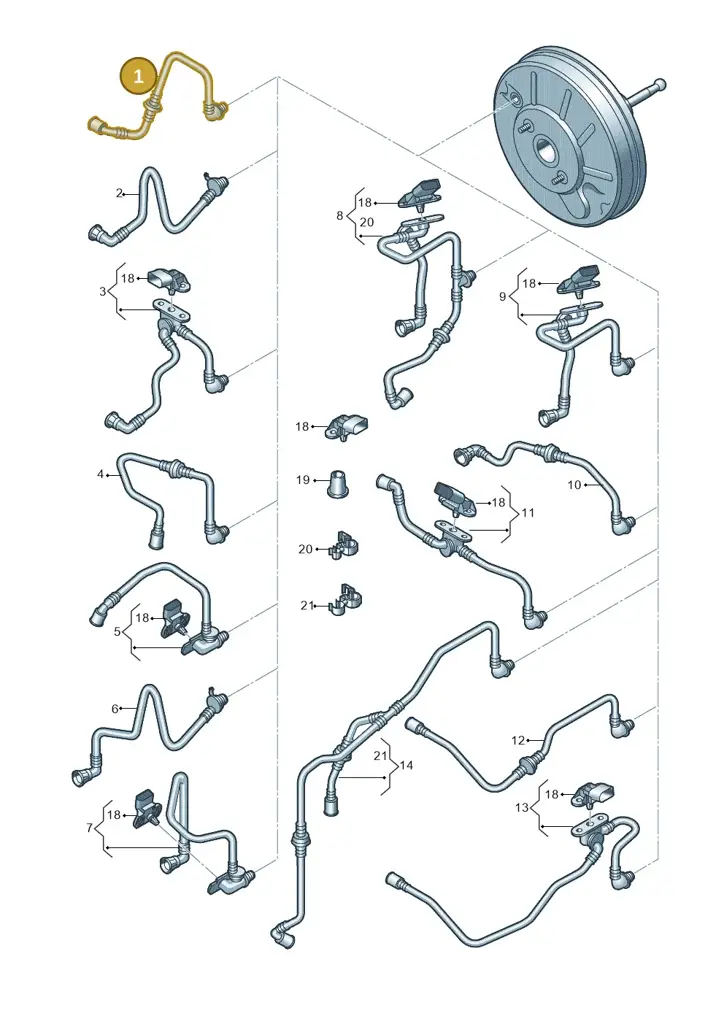 1K0612041DJ — Volkswagen Golf Plus (2011-2014) diagram 730611700, position 1