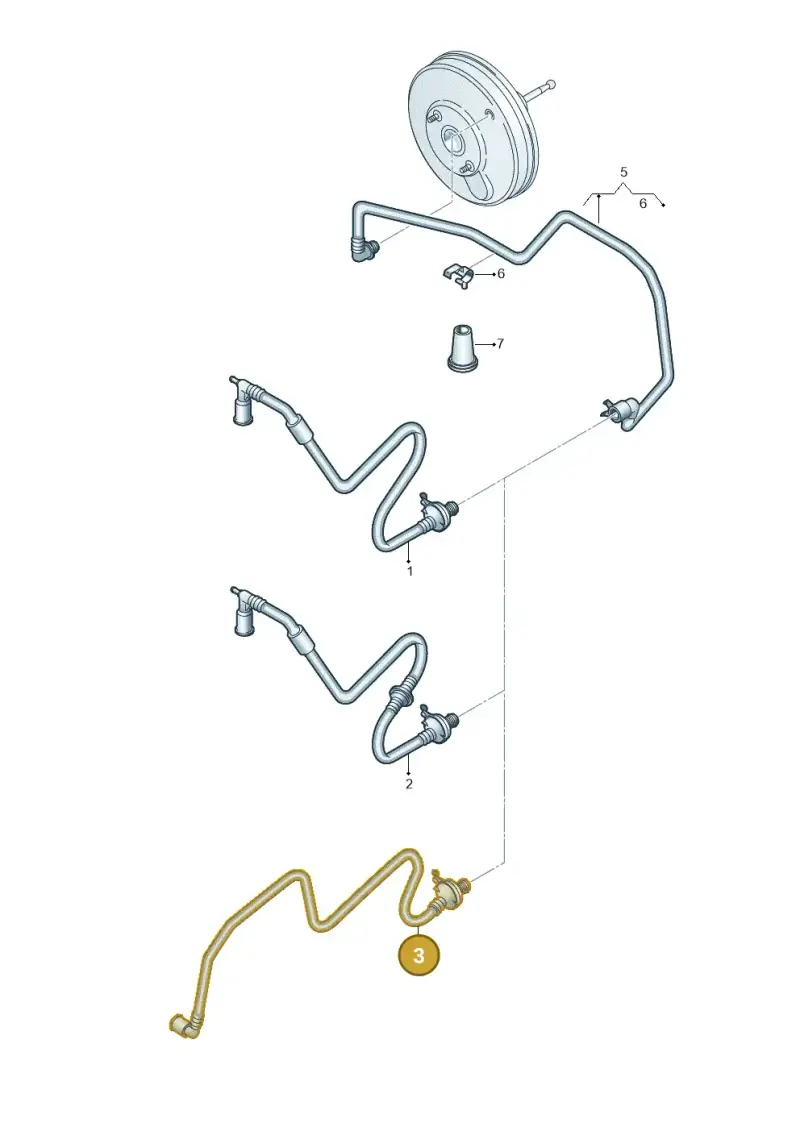 1K0612041HN — Volkswagen Golf Cabriolet (2011-2016) diagram 718611770, position 3
