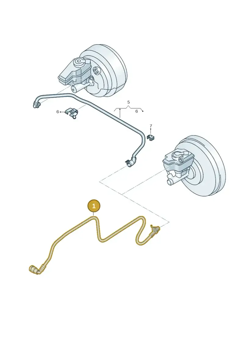 1K0612041HN — Volkswagen Scirocco 2.0 (2014-2017) diagram 786611800, position 1