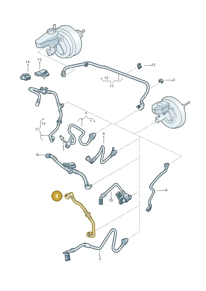 1K0612041JR — Volkswagen Beetle (2016-2019) diagram 715611700, position 8