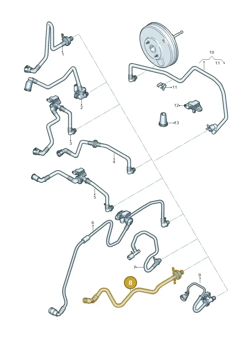 1K0612041JS — Volkswagen Golf Cabriolet (2011-2016) diagram 718611750, position 8