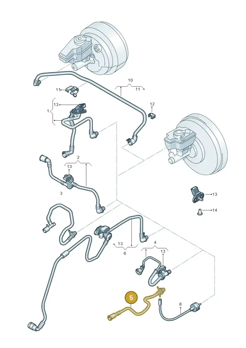1K0612041JS — Volkswagen Scirocco 2.0 (2014-2017) diagram 786611750, position 5