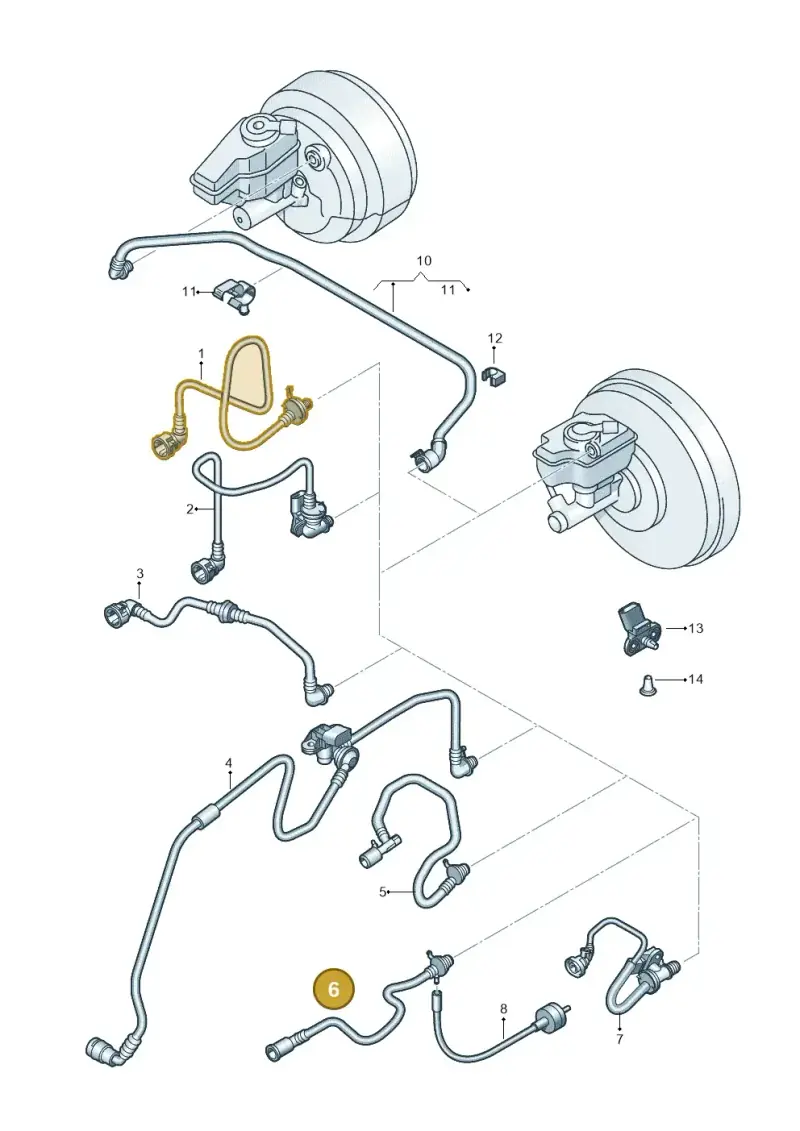 1K0612041JS — Volkswagen Scirocco 2.0 (2014-2017) diagram 786611700, position 6