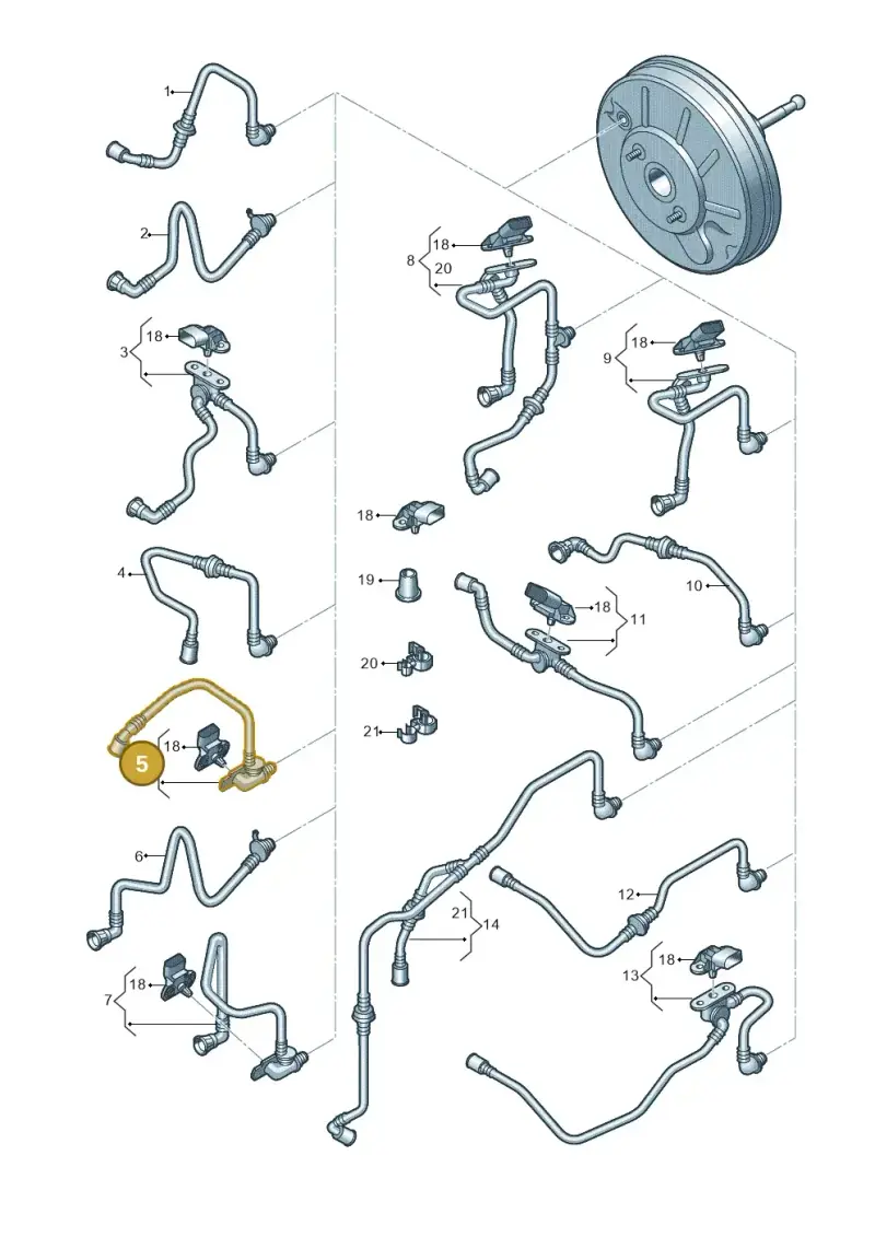1K0612041JT — Volkswagen Golf Plus (2011-2014) diagram 730611700, position 5