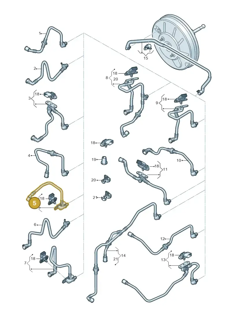 1K0612041JT — Volkswagen Golf Plus (2011-2014) diagram 730611730, position 5