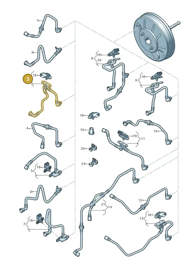 1K0612041KA — Volkswagen Golf Plus (2011-2014) diagram 730611700, position 3