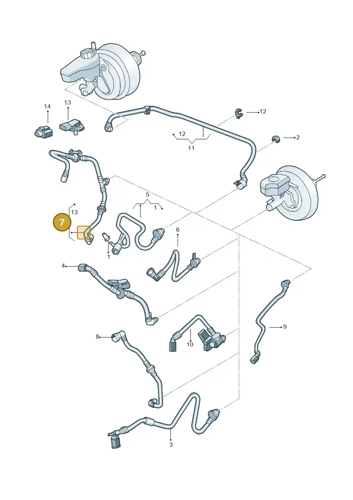 1K0612041KA — Volkswagen Beetle (2016-2019) diagram 715611700, position 7