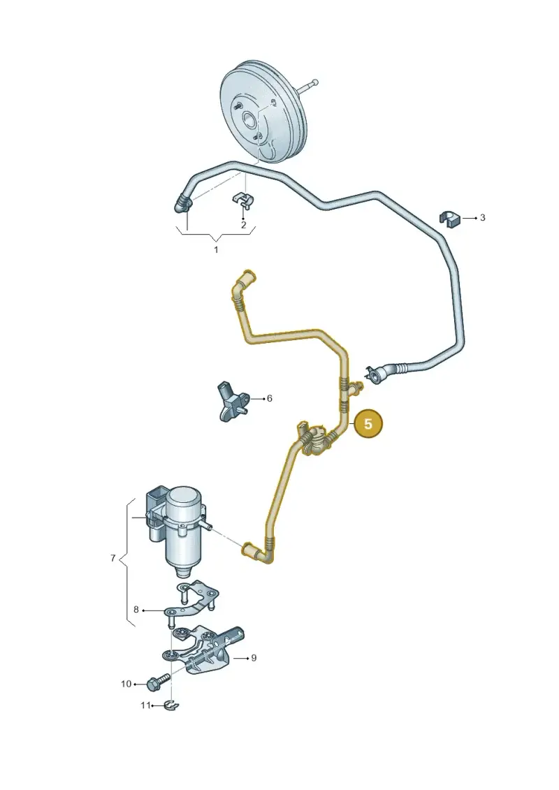 1K0612041KE — Volkswagen Touran 2.0 (2010-2015) diagram 694611770, position 5