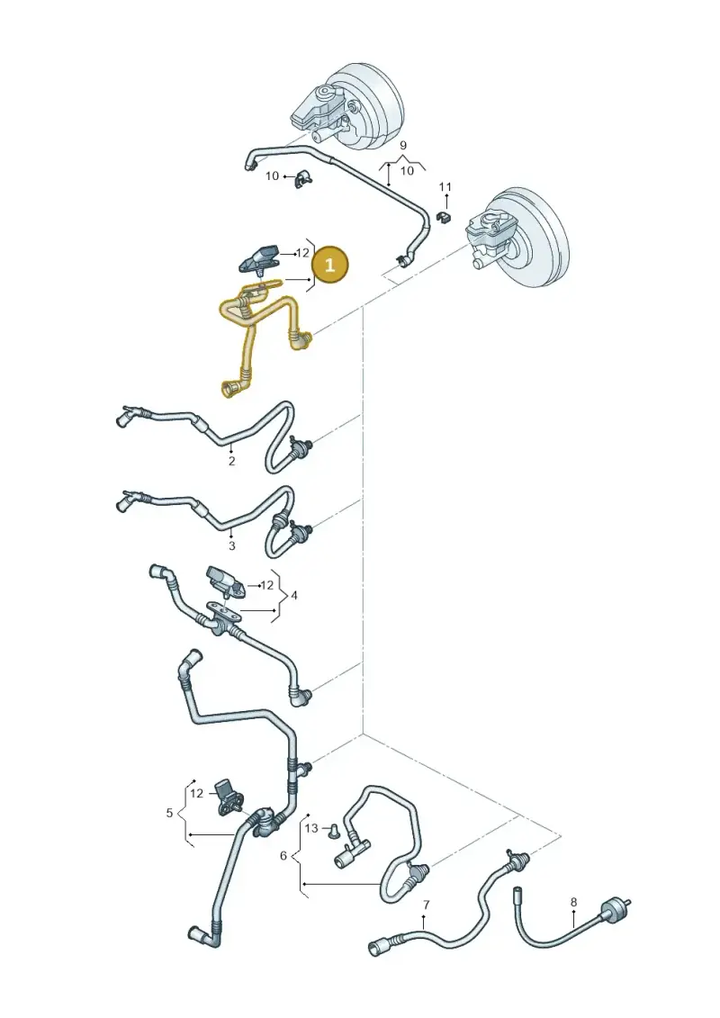 1K0612041KG — Volkswagen Scirocco 2.0 (2008-2014) diagram 651611770, position 1