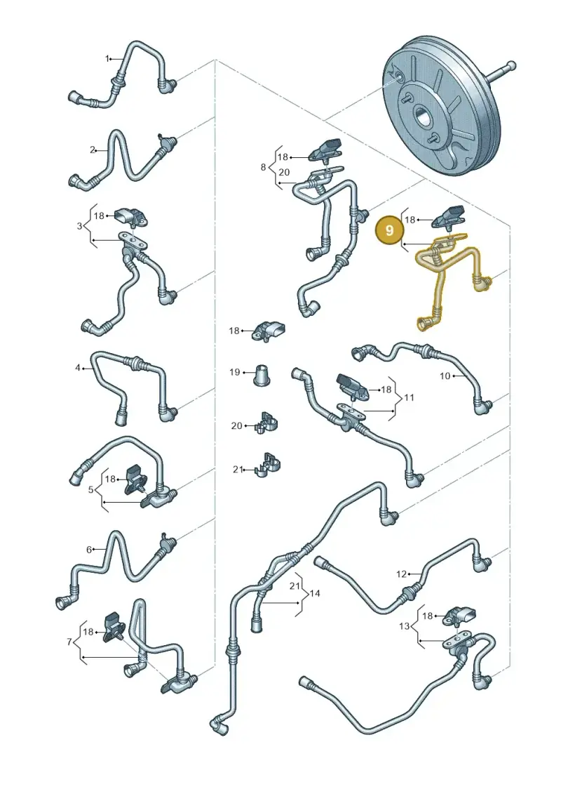 1K0612041KG — Volkswagen Golf Plus (2011-2014) diagram 730611700, position 9