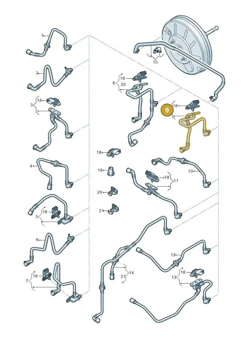 1K0612041KG — Volkswagen Golf Plus (2011-2014) diagram 730611730, position 9