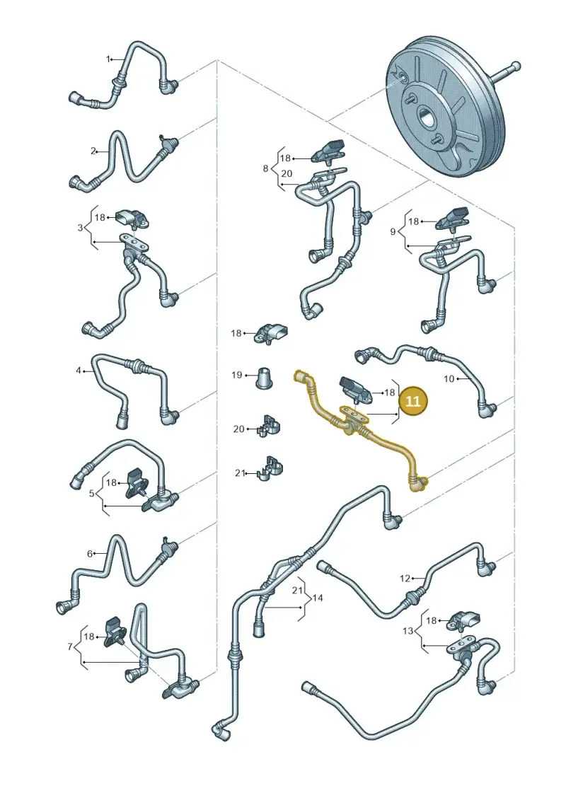 1K0612041KH — Volkswagen Golf Plus (2011-2014) diagram 730611700, position 11