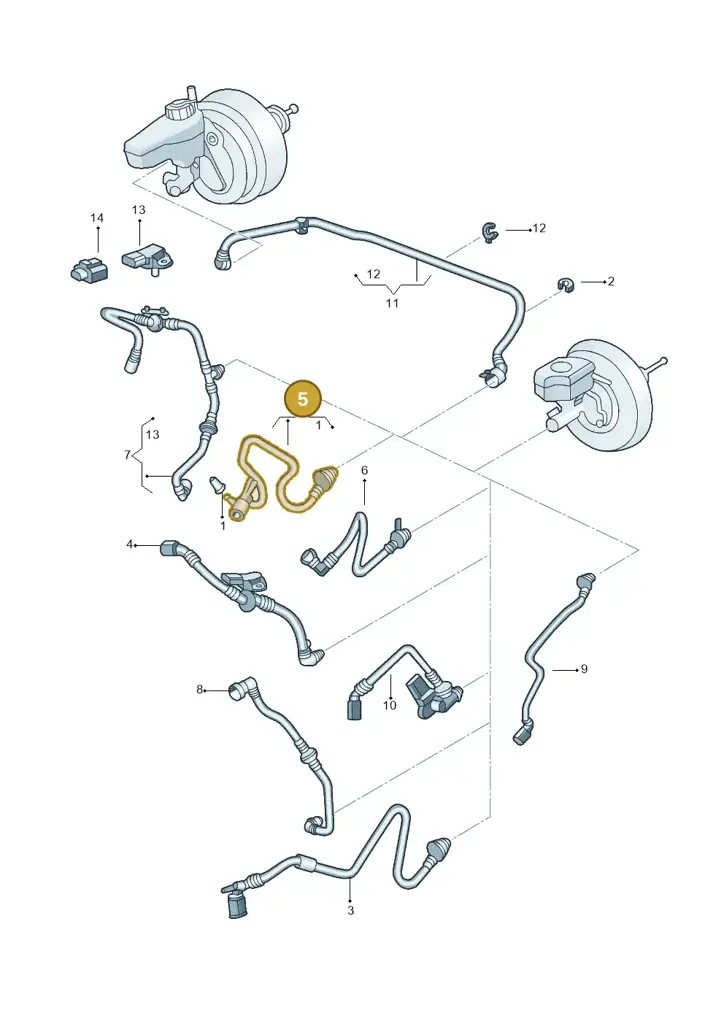 1K0612041KJ — Volkswagen Beetle (2016-2019) diagram 715611700, position 5