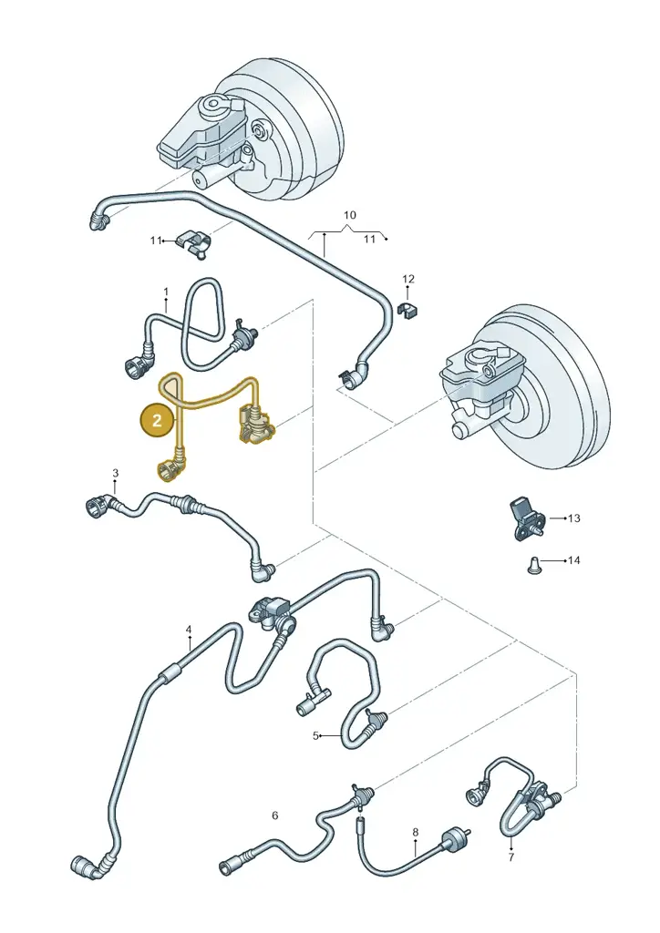 1K0612041KM — Volkswagen Scirocco 2.0 (2014-2017) diagram 786611700, position 2