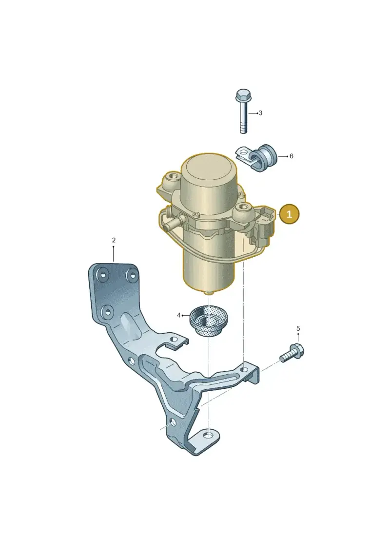 1K0612181B — Volkswagen Jetta (2014-2017) diagram 692611820, position 1
