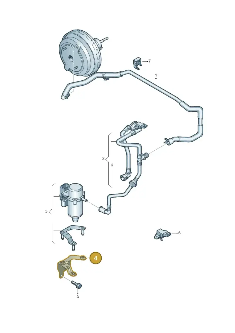 1K0612391AD — Volkswagen Passat saloon (2010-2015) diagram 702611800, position 4