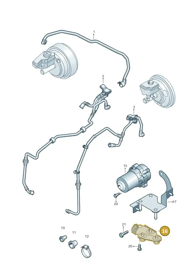 1K0612391E — Volkswagen TOURAN (2006-) diagram 409611800, position 16
