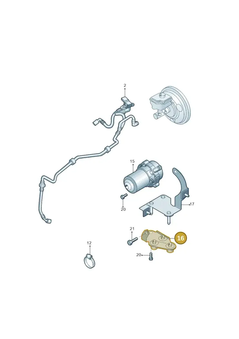 1K0612391E — Volkswagen TOURAN (SVW)       "CN"04> (2004-) diagram 446611800, position 16
