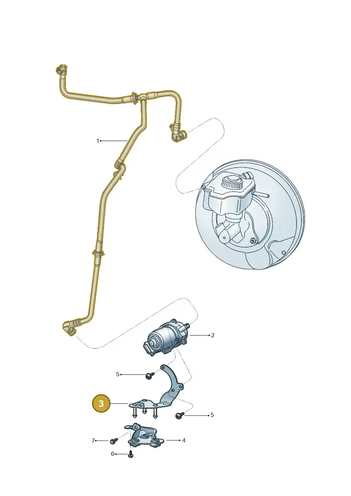 1K0612391S — Volkswagen Jetta 2.0 (2015-2015) diagram 880611700, position 3