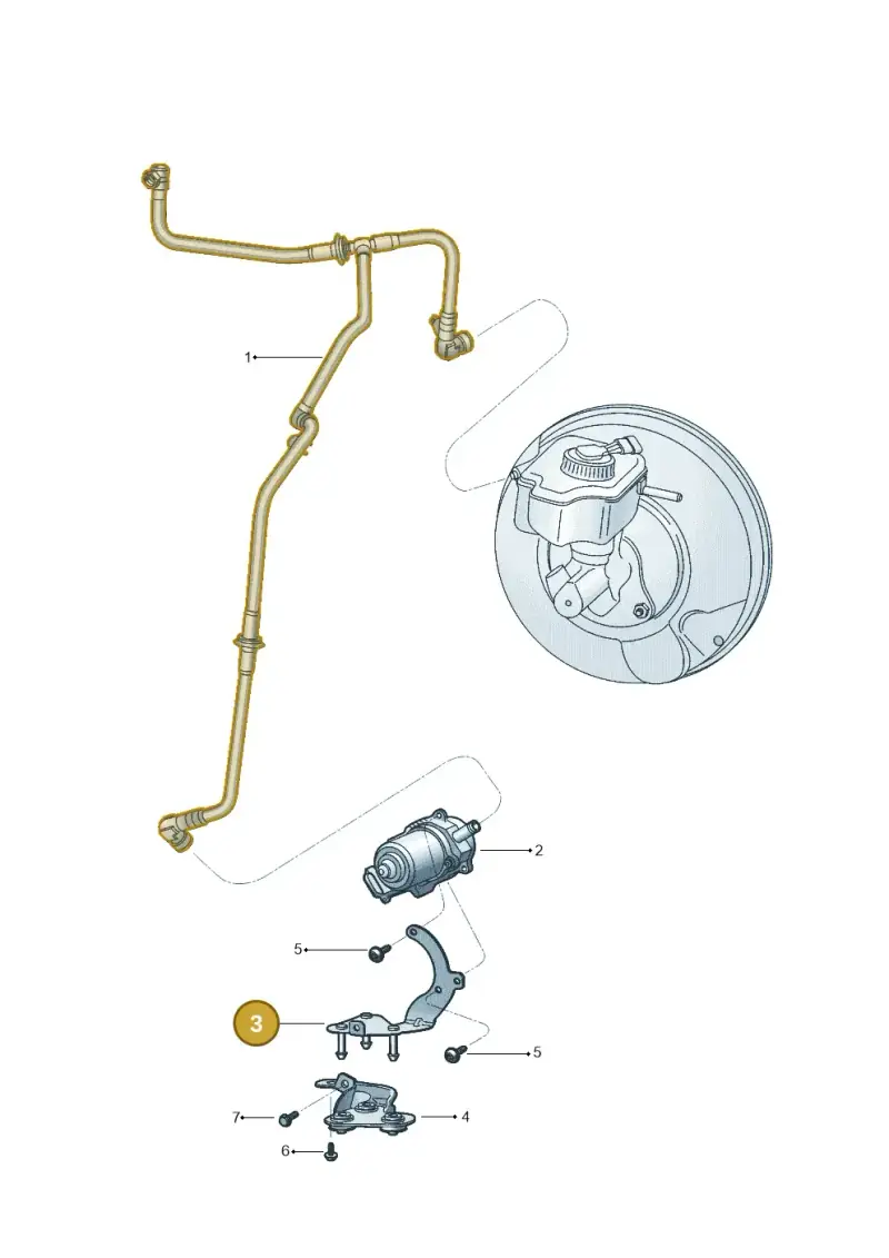 1K0612391S — Volkswagen Jetta 2.0 (2015-2015) diagram 880611700, position 3