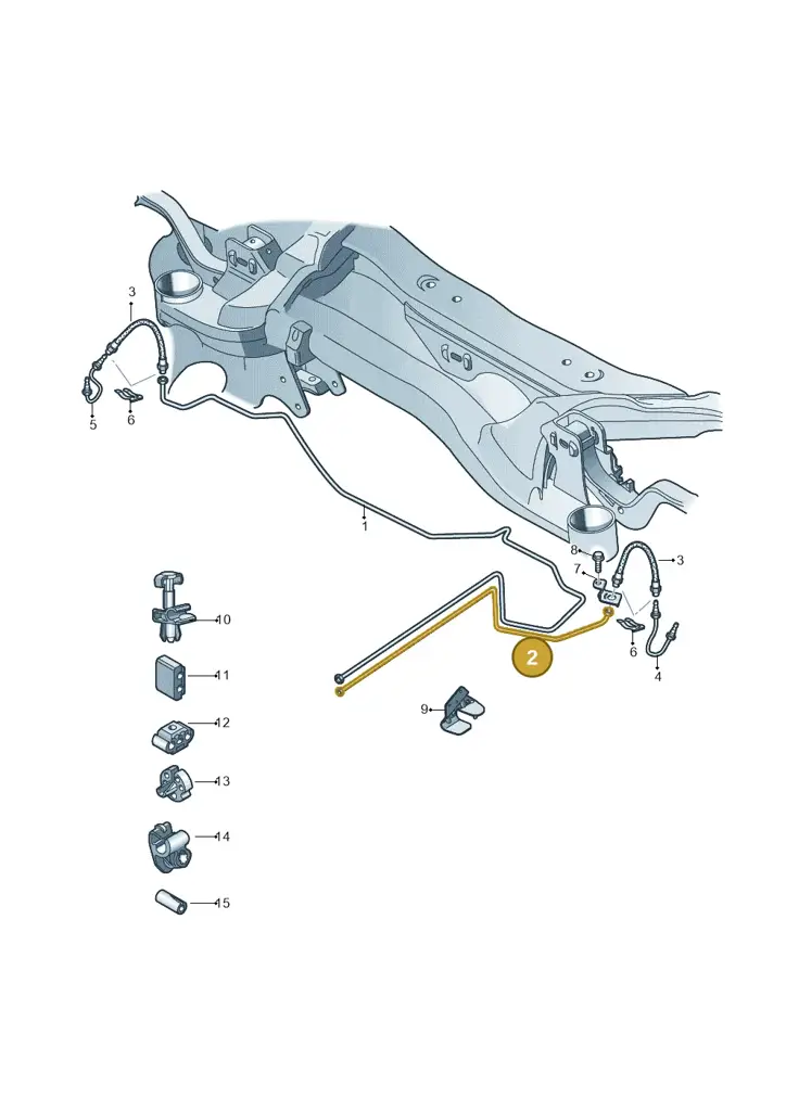 1K0614741AA — Volkswagen Scirocco 2.0 (2014-2017) diagram 690611400, position 2