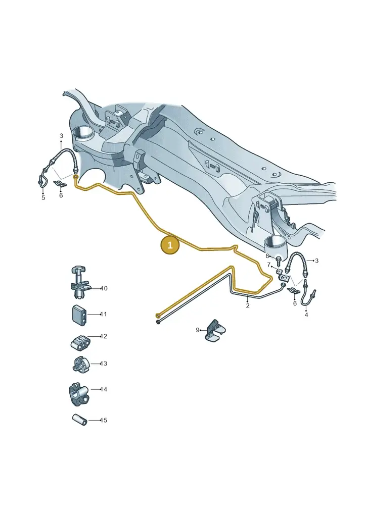 1K0614742AB — Volkswagen Scirocco 2.0 (2014-2017) diagram 690611400, position 1