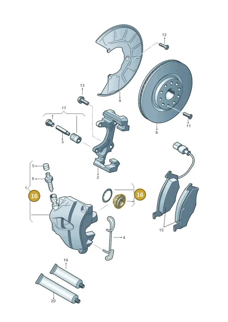 1K0698471B — Volkswagen Beetle (2016-2019) diagram 409615250, position 16
