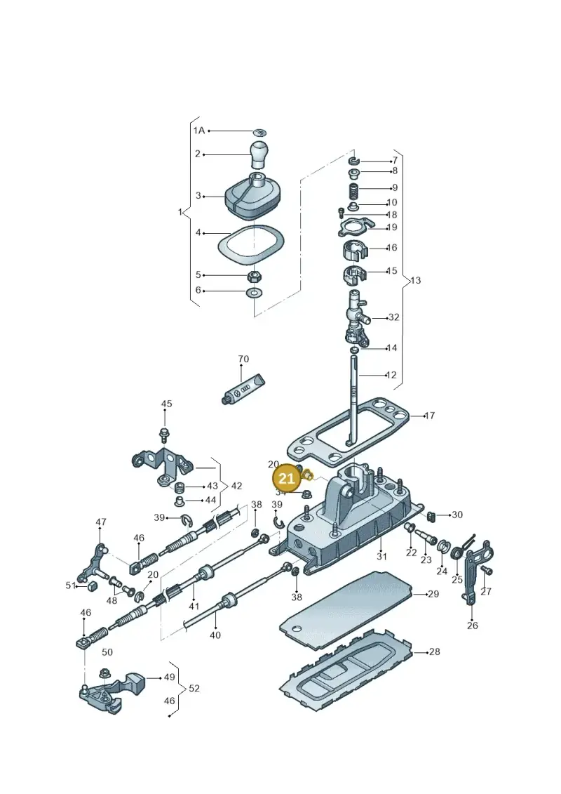 1K0711067A — Volkswagen JETTA                  06> (2005-) diagram 462711300, position 21