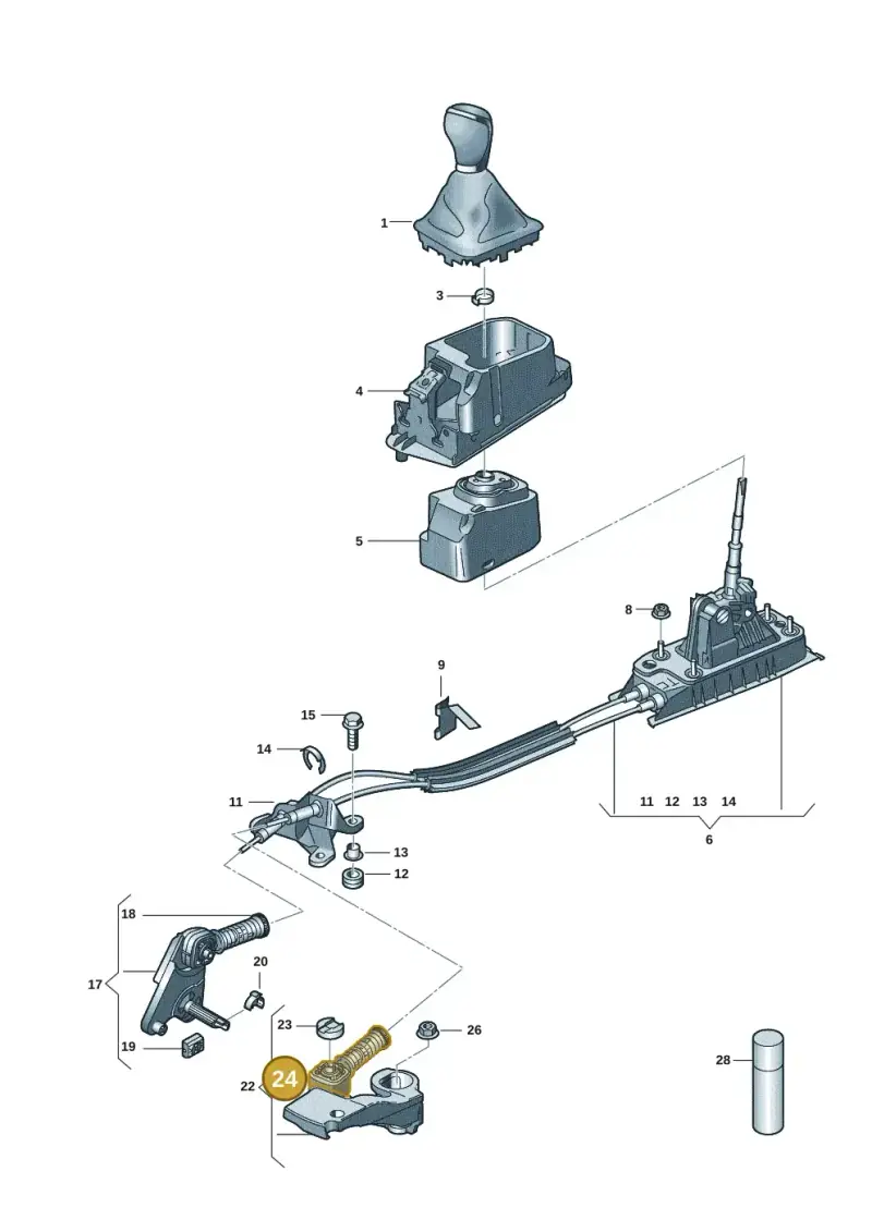 1K0711761B — Volkswagen Taigo (2021-2024) diagram 2f0711300, position 24