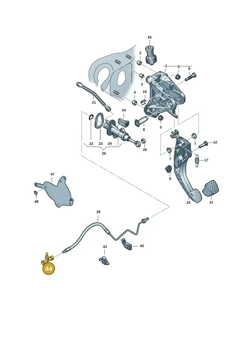 1K0721468D — Volkswagen Caddy Maxi Kombi (2020-2024) diagram 2ka721250, position 44