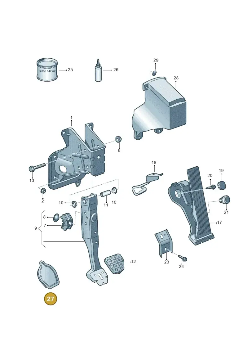 1K0723753 — Volkswagen Sharan BlueMotion (2015-2022) diagram 634721600, position 27