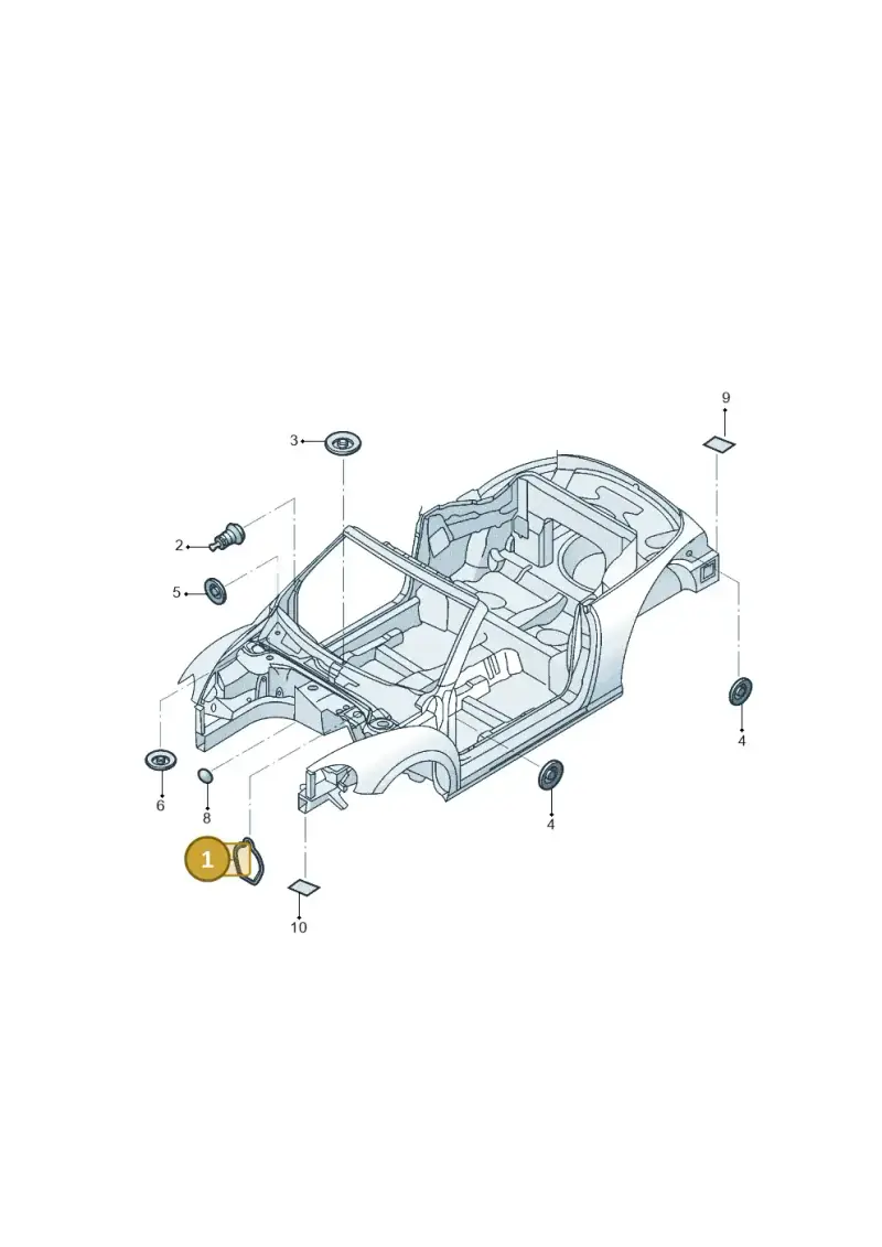 1K0723753 — Volkswagen New beetle cabriolet (2016-2019) diagram 802803036, position 1