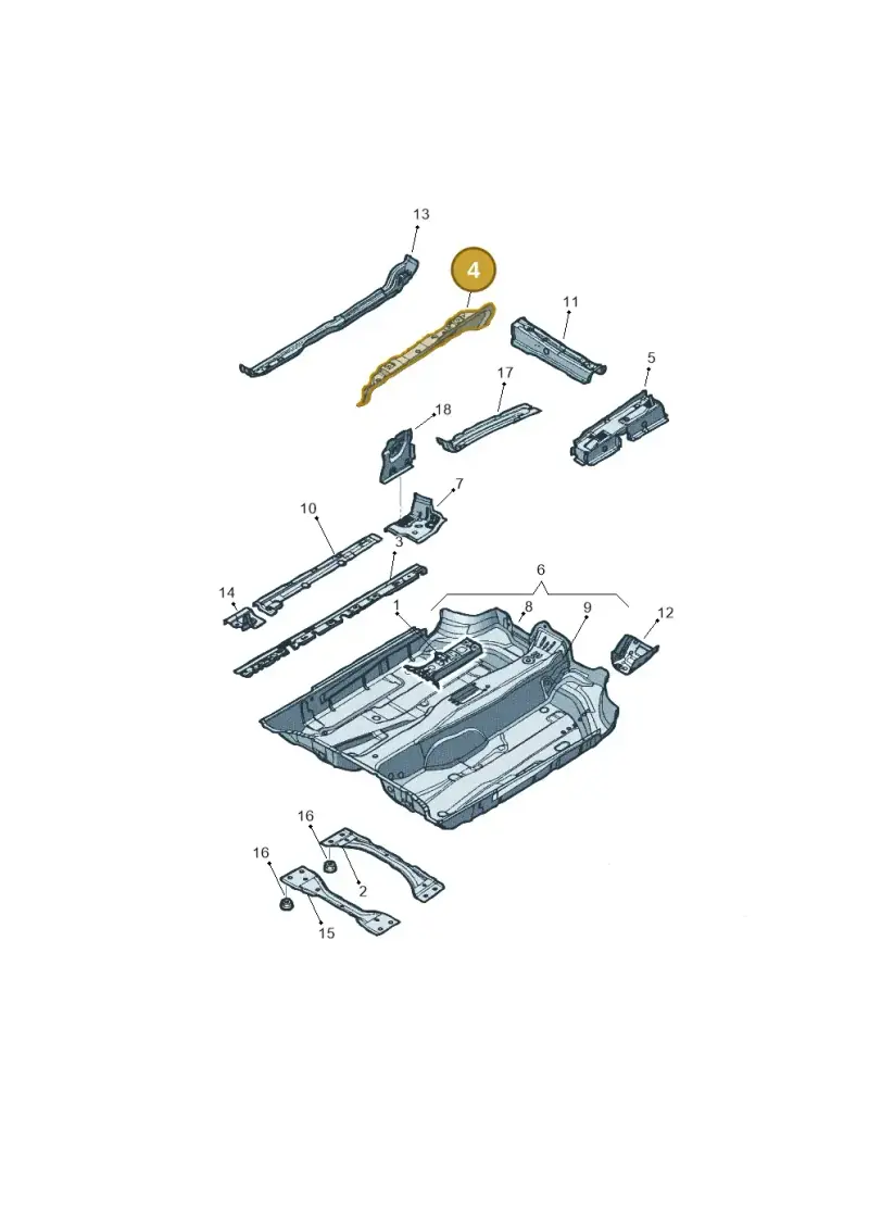 1K0802381C — Volkswagen Jetta (2008-2011) diagram 449803100, position 4