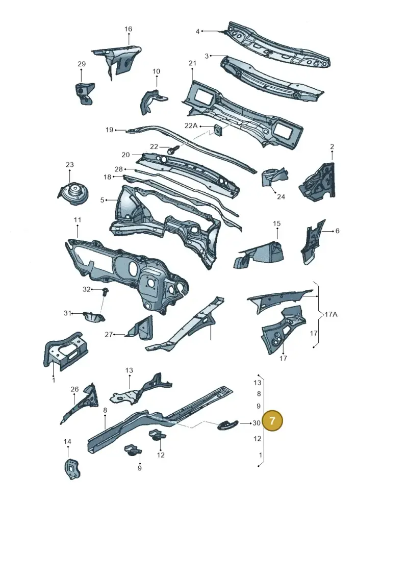1K0803092H — Volkswagen BORA-FAW "CN"          06> (2005-) diagram 449803000, position 7