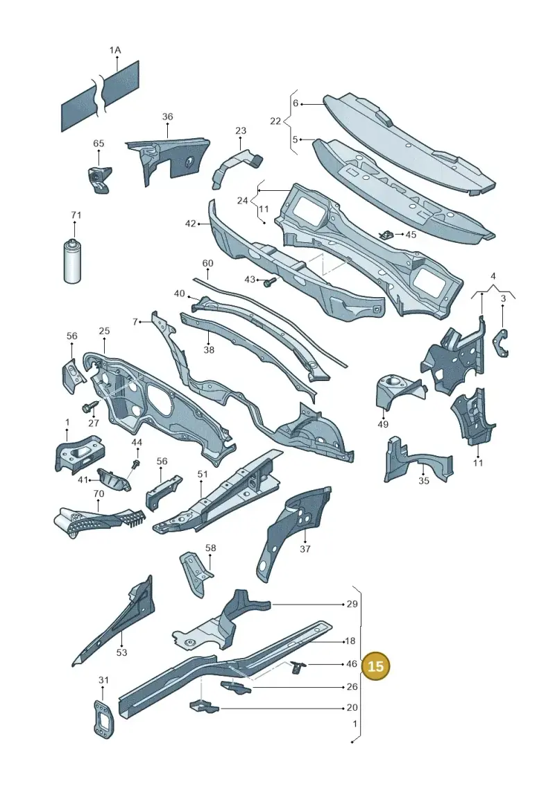 1K0803092H — Volkswagen Golf Plus (2011-2014) diagram 459803000, position 15
