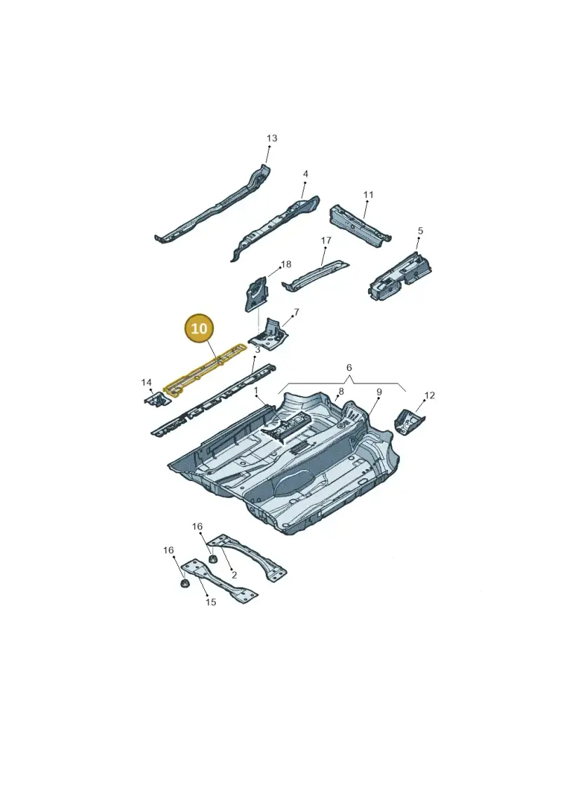 1K0803225A — Volkswagen Jetta (2008-2011) diagram 449803100, position 10